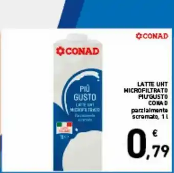 Spazio Conad Latte uht microfiltrato più gusto parzialmente scremato conad 1 l offerta