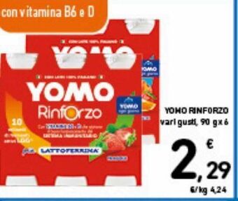 Spazio Conad Yomo rinforzo vari gusti 90g x6 offerta