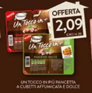 Spazio Conad Un tocco in più pancetta a cubetti affumicata e dolce offerta