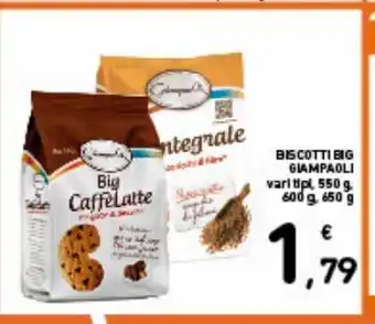Biscotti big giampaoli vari tipi