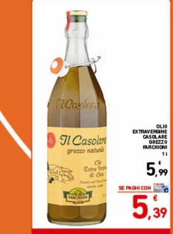 Olio extra vergine casolare grezzo farchioni 1 l