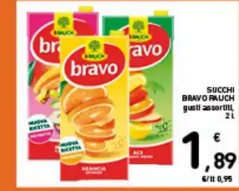 Spazio Conad Succhi bravo rauch gusti assortiti 2 l offerta