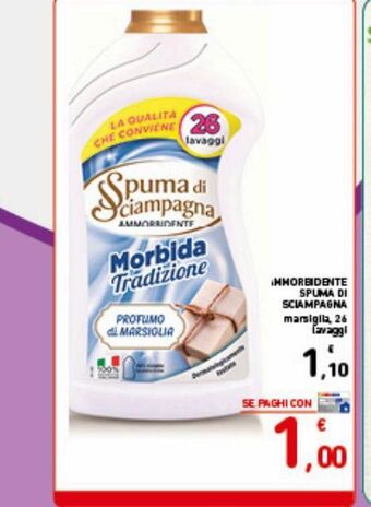 Spazio Conad Ammorbidente spuma di sciampagna marsiglia 26 lavaggi offerta