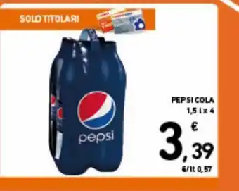 Spazio Conad Pepsi cola 1.5 l, x4 offerta