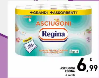 Spazio Conad Asciugoni regina 6 rotoli offerta