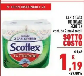Conad Scottex scottex carta casa tuttofare offerta