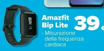 Carrefour Amazfit Bip Lite Orologio Sportivo Nero Touch Screen Bluetooth offerta