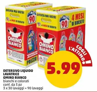 PENNY Detersivo liquido omino bianco offerta