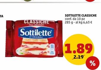 PENNY Sottilette classiche offerta