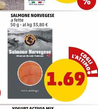 PENNY Salmone norvegese a fette 50 g offerta
