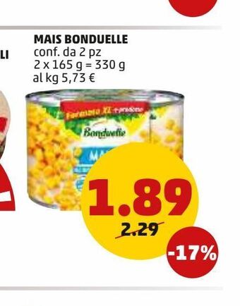 PENNY Mais bonduelle conf da 2 pz offerta