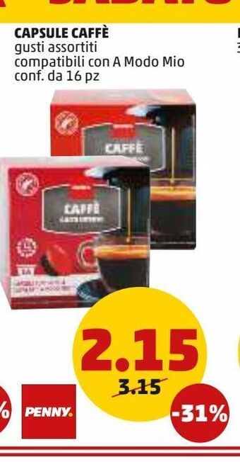 PENNY Capsule caffè offerta