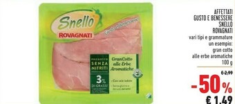Conad rovagnati affettati gusto e benessere snello offerta