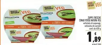 Conad conad vellutata di asparagi/ vellutata di carciofi offerta