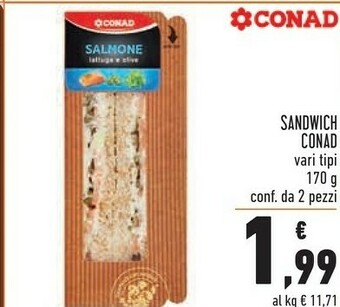 Conad conad sandwich offerta