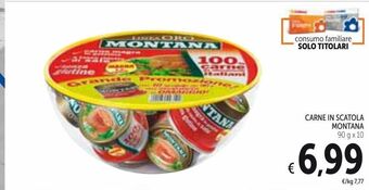 Carne in scatola montana 90 g x 10