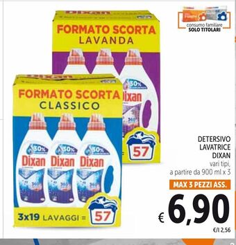 Spazio Conad Detersivo lavatrice dixan offerta
