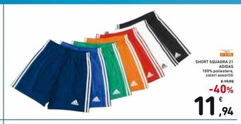 Short squadra 21 adidas