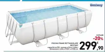 Spazio Conad Piscina frame rettangolare bestway offerta