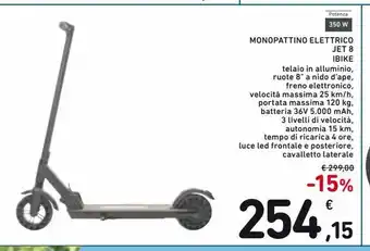 Spazio Conad Monopattino elettrico jet 8 ibike offerta