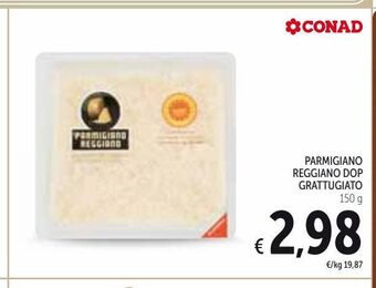 Spazio Conad Parmigiano reggiano dop grattugiato 150 g offerta