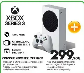 Expert Xbox Console Series S 512GB offerta