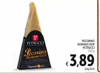 Spazio Conad Pecorino romano dop petrucci 2009 offerta