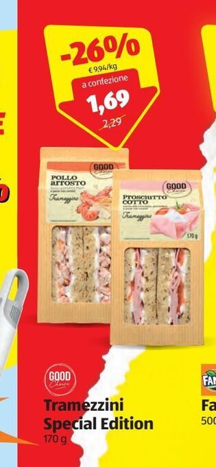 ALDI Tramezzini special edition 170 g offerta