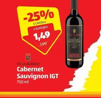 ALDI Vino cabernet sauvignon igt offerta
