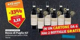 Sasso al vetro rosso di puglia igt