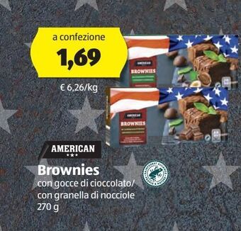 ALDI American brownies 270 g offerta