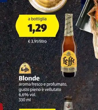 ALDI Leffe blonde offerta
