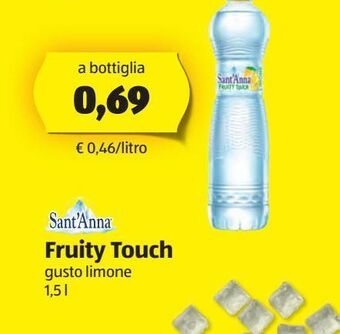 ALDI Sant'anna fruity touch gusto limone 1.5 l offerta