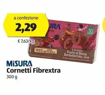 ALDI Misura cornetti fibrextra 300 g offerta