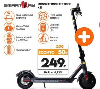 Smartway Monopattino Elettrico KS1