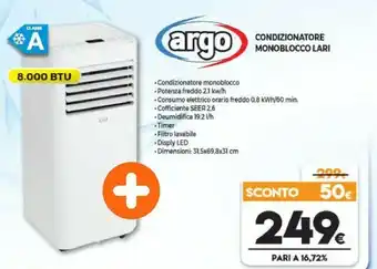 Expert Argo Argo Condizionatore Monoblocco Lari offerta