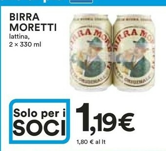 Coop Moretti Birra Moretti - Birra Moretti 660 g(ml) offerta
