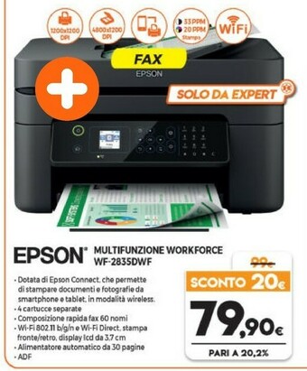 Expert Epson WorkForce WF-2835DWF offerta