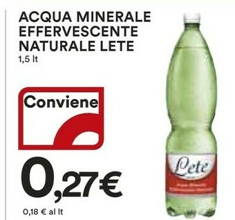 Coop Lete Acqua offerta