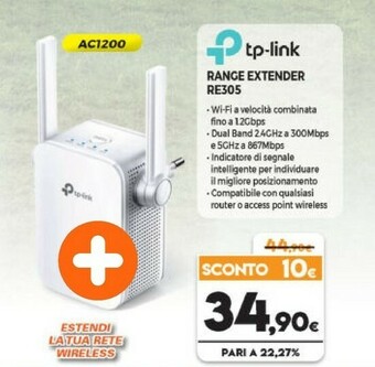 Expert Tp-Link Range Extender RE305 offerta