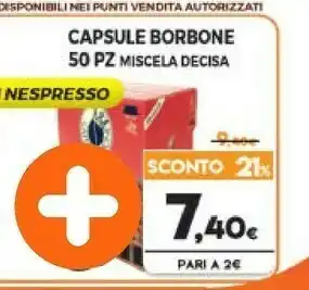 Expert Caffe borbone Borbone Capsule Miscela Decisa 50 Pz offerta