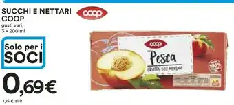 Coop Coop Succhi E Nettari Pesca offerta