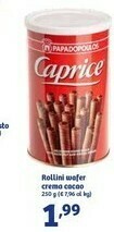 In'S Mercato Caprice Rollini Wafer Crema Cacao offerta