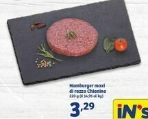 In'S Mercato Hamburger Maxi Di Rozza Chionina offerta