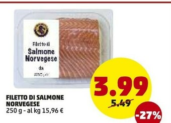 PENNY Filetto Di Salmone Norvegese offerta
