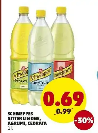 PENNY Schweppes Schrweppes Bitter Limone offerta