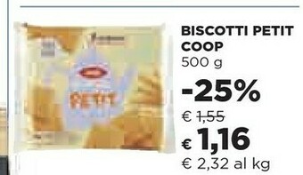Coop Coop - Biscotti Petit 500 G(ml) offerta