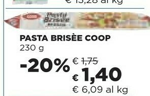 Coop Coop - Pasta Brisèe Fresca 230 G(ml) offerta