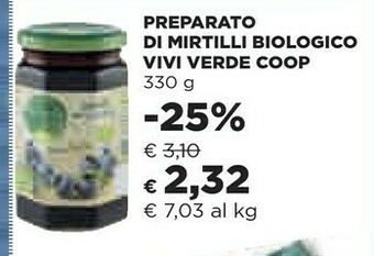 Coop Coop - Mirtilli Biologico Vivi Verde 330 G(ml) offerta