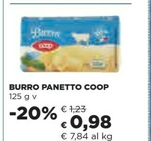 Coop Coop - Burro 125 G(ml) offerta